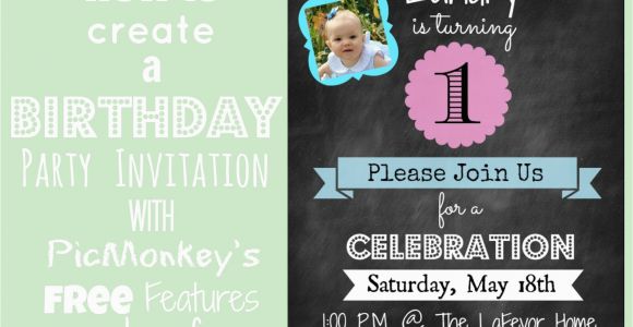 How to Create Birthday Invitations Online Free How to Create An Invitation In Picmonkey