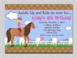 How to Invite for Birthday Party Birthday Invitations Free Printable Horse Birthday