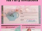 How to Make Birthday Invitations Online for Free How to Make Tea Party Invitations A Day In Candiland