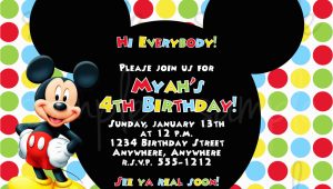 How to Make Mickey Mouse Birthday Invitations Free Mickey Mouse First Birthday Invitations Template