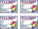 How to Print Birthday Invitations for Free Print Birthday Invitations Print Birthday Invitations