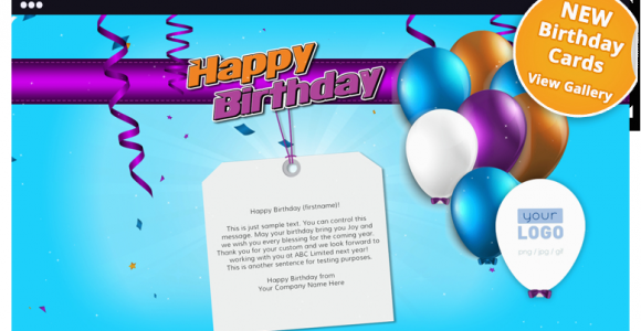 How to Send An E Birthday Card Corporate Birthday Ecards Employees Clients Happy