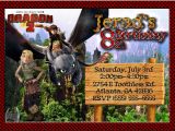 How to Train Your Dragon Birthday Invitations How to Train Your Dragon 2 Birthday Invitation Kustom