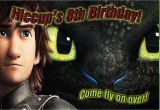 How to Train Your Dragon Birthday Invitations How to Train Your Dragon 2 Birthday Invitation Kustom