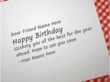 How to Write A Good Birthday Card Cool Birthday Card for Any Friend with Name