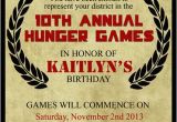 Hunger Games Birthday Invitations Hunger Games Inspired Birthday Invitation Invite Notice