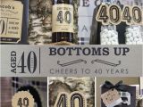 Ideas for 40th Birthday Gifts Male Birthday Party Ideas for Men Cheers to 40 Years Milestone