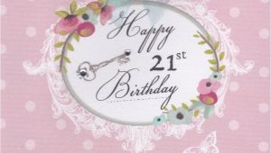 Images Of 21st Birthday Cards Flowers and Key 21st Birthday Card Karenza Paperie