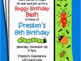Insect Birthday Party Invitations Bug Invitation Printable Buggy Birthday Bash by that