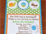 Insect Birthday Party Invitations Items Similar to Bug Invitations Insect Invites Bug Party