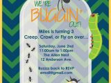 Insect Birthday Party Invitations Printable or Emailable Bugs Insect Birthday Party by Bugluv