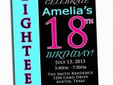 Invitation for 18th Birthday Party Items Similar to 18th Birthday Party Invitation Pink Black