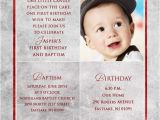 Invitation Wording for 1st Birthday and Baptism First Birthday Invitation Wordings for Baby Boy Yourweek