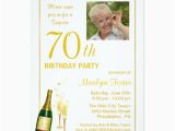 Invitations for 70th Birthday Party Templates Surprise 70th Birthday Invitations Announcements