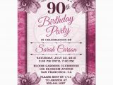 Invitations for 90th Birthday Party 90th Birthday Party Invitations Party Invitations Templates