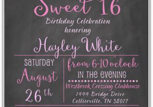 Invitations for A Sweet 16 Birthday Party Sweet 16 Birthday Party Invitations