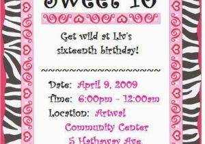 Invitations for A Sweet 16 Birthday Party Sweet 16 Invitation Free orderecigsjuice Info