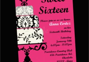 Invitations for A Sweet 16 Birthday Party Sweet 16 Invitation Quotes Quotesgram