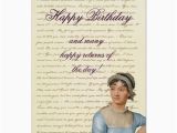 Jane Austen Happy Birthday Quote Jane Austen Quote Write Your Own Birthday Card Zazzle Com Au