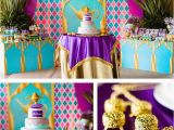 Jasmine Birthday Party Decorations Cake Cake Table From A Princess Jasmine Birthday Party