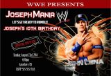 John Cena Birthday Invitations Wwe John Cena Birthday Invitations Partyexpressinvitations