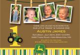 John Deere 1st Birthday Invitations John Deere First Birthday Custom Digital Photo Birthday