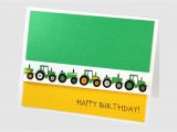 John Deere Birthday Card Boy Birthday Card Tractor Birthday Card