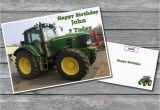 John Deere Birthday Card Personalised John Deere Tractor Birthday Card A5 Large