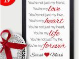 Joint Birthday Gift for Husband and Wife Personalised Love Keepsake Gift Birthday Anniversary Wife