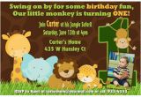 Jungle First Birthday Invitations 17 Safari Birthday Invitations Design Templates Free