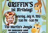 Jungle First Birthday Invitations Jungle Safari Party Birthday Invitation Jungle themed