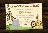 Jungle themed Birthday Party Invitations Jungle themed 1st Birthday Invitations Safari 1st