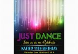 Just Dance Birthday Party Invitations Disco Just Dance Party Invitation Zazzle Com