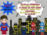Justice League Birthday Invitations Printable Superman Superhero Inspired Justice League Birthday Party