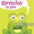 Juvenile Birthday Cards Juvenile Birthday Card Template with Cute Monster Vector