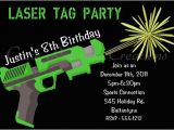 Laser Tag Birthday Invites Airsoft Nerf Gun Laser Tag Invitations Printable or