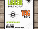 Laser Tag Birthday Invites Free Printable Laser Tag Birthday Party Invitations