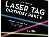 Laser Tag Birthday Invites Laser Tag Birthday Party Invitations