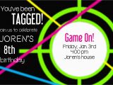 Laser Tag Birthday Invites Laser Tag Party Invitations Template Free Cimvitation