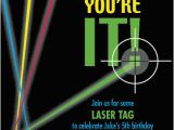 Laser Tag Birthday Invites Party Invitations Laser Tag at Minted Com