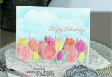 Left Field Birthday Cards Birthday Tulip Field Birthday Card for so Suzy Stamps