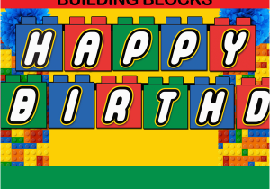 Lego Happy Birthday Banner Template Banners Archives Cupcakemakeover