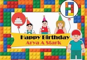 Lego Happy Birthday Banner Template Lego Party Happy Birthday Banner