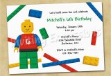 Lego themed Birthday Invitation Card Lego Birthday Invitations Free Ideas Egreeting Ecards