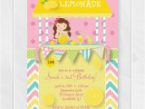 Lemonade Birthday Party Invitations Lemonade Stand Birthday Invitation Lemonade Invitation