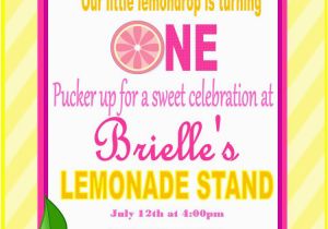 Lemonade Birthday Party Invitations Pink Lemonade Birthday Invitation Pink Lemondade Birthday