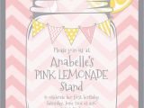 Lemonade Birthday Party Invitations Pink Lemonade Party Invitations Cimvitation