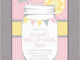 Lemonade Birthday Party Invitations Shabby Chic Mason Jar Lemonade Party Invitation Printable