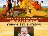 Lion King 1st Birthday Invitations Lion King Birthday Party Invitation Ideas Bagvania Free