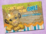 Lion King Birthday Party Invitations Simba Lion King Birthday Invitation